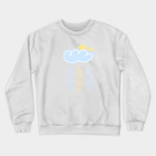 Boho clouds, boho style, indian feather, boho design Crewneck Sweatshirt